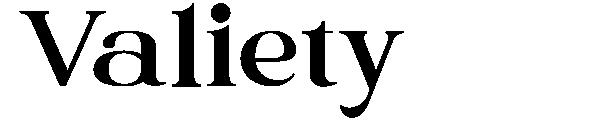 Valiety字体
