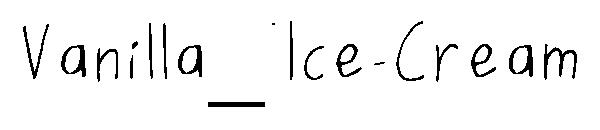 Vanilla_Ice-Cream字体