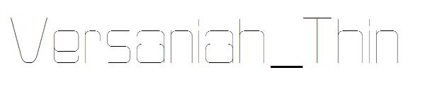 Versaniah_Thin字体