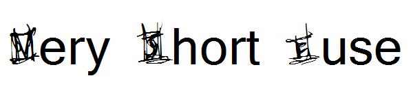 Very Short Fuse字体