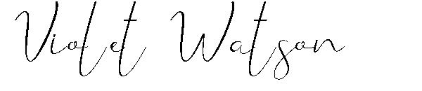 Violet Watson字体