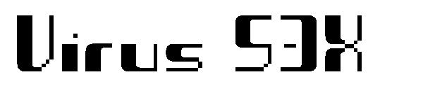 Virus 53X字体