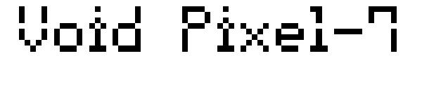 Void Pixel-7字体