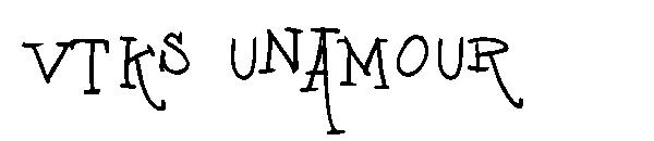vtks unamour字体