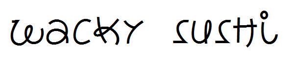 wacky sushi字体