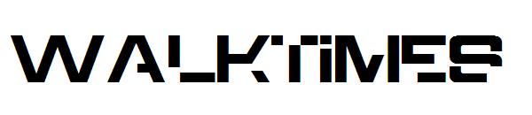 Walktimes字体