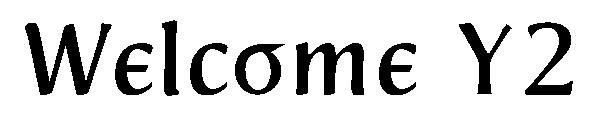 Welcome Y2字体