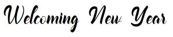 Welcoming New Year字体