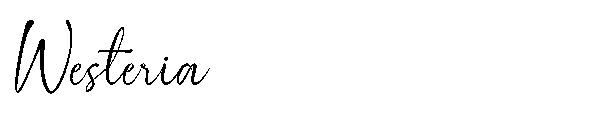 Westeria字体