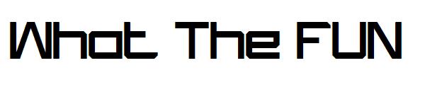 What The FUN字体