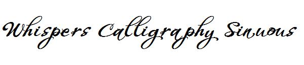 Whispers Calligraphy Sinuous字体
