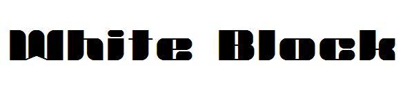 White Block字体