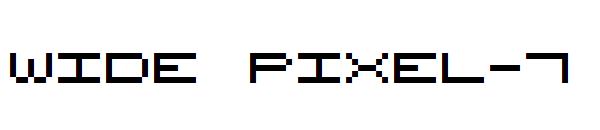 Wide Pixel-7字体