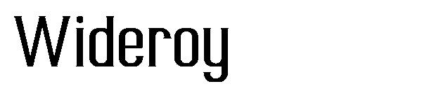 Wideroy字体