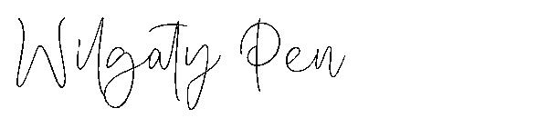 Wilgaty Pen字体