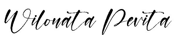 Wilonata Pevita字体