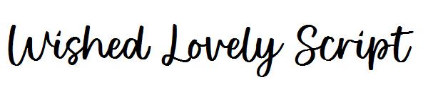 Wished Lovely Script字体