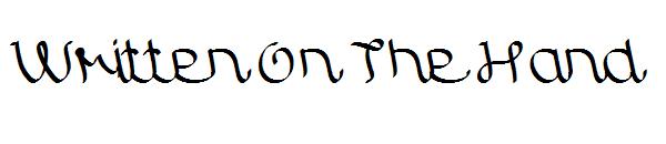 Written On The Hand字体