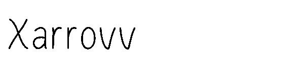 Xarrovv字体