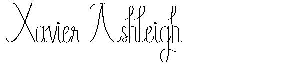 Xavier Ashleigh字体