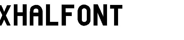 xhalfont字体