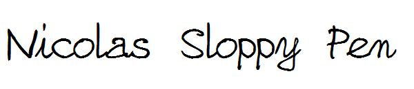 Nicolas Sloppy Pen字体