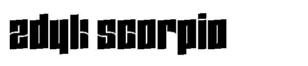 Zdyk Scorpio字体