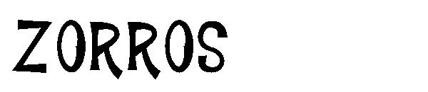 ZORROS字体c