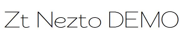 Zt Nezto DEMO字体