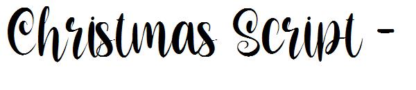 Christmas Script -