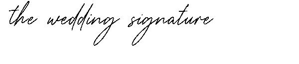 the wedding signature