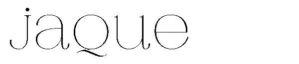 jaque字体