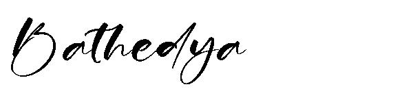 Bathedya字体