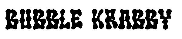 Bubble krabby字体