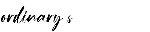 ordinary s