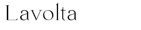 Lavolta字体