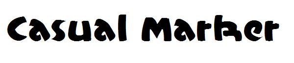 Casual Marker字体