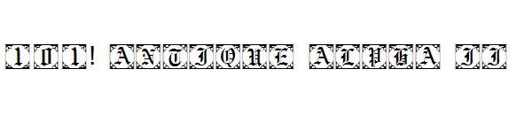 101! Antique Alpha II字体