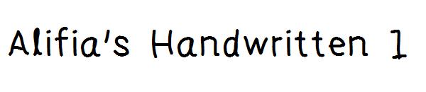 Alifia's Handwritten 1字体
