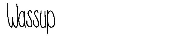 Wassup字体