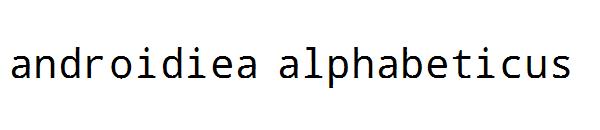 androidiea alphabeticus字体