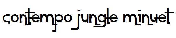 contempo jungle minuet字体