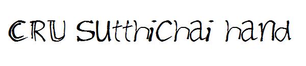 CRU Sutthichai hand字体