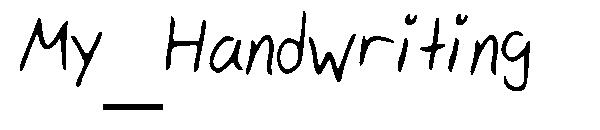 My_Handwriting字体