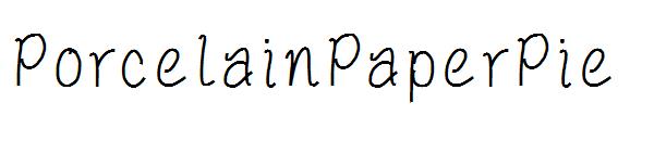 PorcelainPaperPie字体