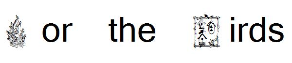 For the Birds字体
