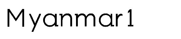 Myanmar1字体