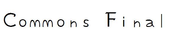 Commons字体 Final字体