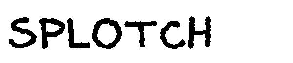 Splotch字体
