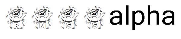 RMSSalpha字体